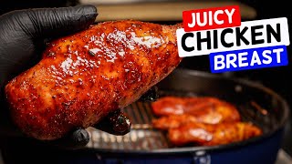 Juicy grilled chicken breast on a Weber kettle [upl. by Anthia]