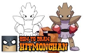 How to Draw Pokemon  Hitmonchan  Step by Step [upl. by Nylehtak]