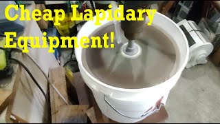 Cheap Lapidary Equipment How to cut tumble amp polish rocks inexpensively lapidary thefinders [upl. by Milly]