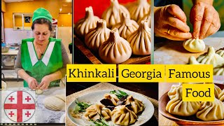 Khinkaligeorgia part11🇬🇪famous food Khinkaligeorgia special food 🇬🇪🇬🇪🇬🇪 [upl. by Kirstin66]