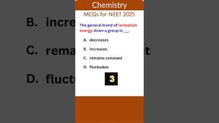 NEET Chemistry MCQs 15 BiteSized Challenges chemistry neet2025 neetchemistry neetmcq [upl. by Nillok]