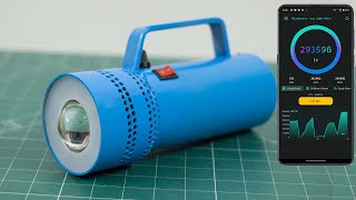 Build a Super Bright 100W Rechargeable Flashlight with Adjustable Brightness [upl. by Nosahc]