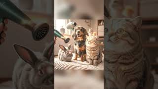 Animals React to a Blow Dryer  Capture pets reactions to a blow dryer Some may love it while other [upl. by Neille]