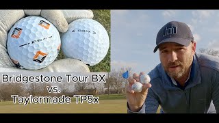 Taylormade TP5x vs Bridgestone Tour BX 9Hole Comparison [upl. by Jeritah482]