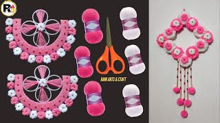 How to make Craft With Wool  Wool Craft Wall Hanging  Bangles Wall Hanging  Wall Hanging [upl. by Ennaylil]