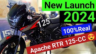 New Launch 2024 TVS Apache RTR 125CC😍 100real Bikersrj apache125 [upl. by Israeli]