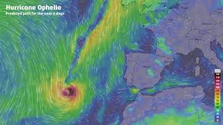 Hurricane Ophelia  Europe [upl. by Anar]