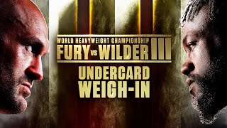 Fury vs Wilder III Undercard WeighIn [upl. by Yesnnyl]