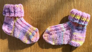 Babysocken mit Käppchenferse [upl. by Angrist]