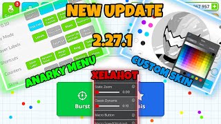 NEW UPDATE MOD IOS ANARKY MENU  CUSTOM SKIN XELAHOT MACRO VERSION 2271 AGARIO MOBILE [upl. by Eaton]