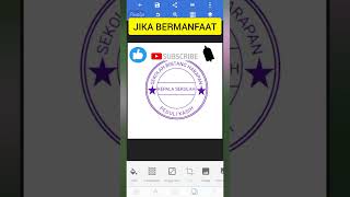 Cara Membuat Stempel Menggunakan PixelLab dan Background Eraser di Hp Android desainstempel [upl. by Xuaeb782]