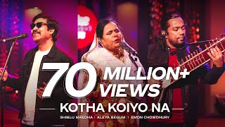 Kotha Koiyo Na  Coke Studio Bangla  Season 2  Shiblu Mredha X Aleya Begum X Emon Chowdhury [upl. by Hutton]