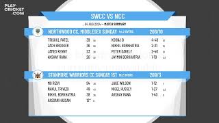 Stanmore Warriors CC Sunday 1st XI v Northwood CC Middlesex Sunday 1st XI [upl. by Ellered407]