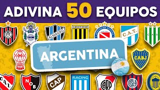 Adivina el EQUIPO de FÚTBOL ARGENTINO por su ESCUDO 🇦🇷⚽ QUIZ DE FÚTBOL [upl. by Norvan]