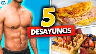 5 DESAYUNOS saludables para PERDER GRASA I Desayuno y perder grasa [upl. by Aerdnaz428]