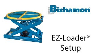 EZLoader Setup amp Operation Automatic Pallet Positioner from Bishamon Industries Corp [upl. by Gurl]