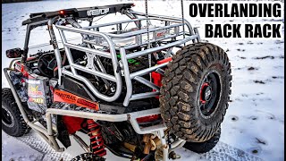 Razorback Offroad Expedition Rack  Spare Tire Carrier  In Depth Install  Polaris RZR Overlanding [upl. by Eet]