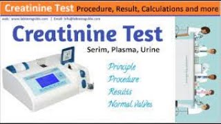 Creatinine Test Creatinine Clearance Test Biochemistry Sajid Medical Lab Technology [upl. by Swithbert]