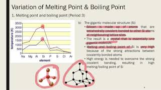 45 Metallic Bonding Part B – Variation of BoilingMelting Point Period 3 Group 1 amp Group 17 [upl. by Lleneg]