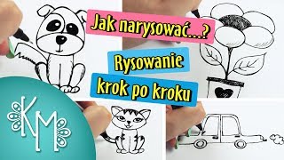 Jak narysować Rysowanie krok po kroku  Rysowanie dla początkujących  Kreatywna Mama [upl. by Seabury]