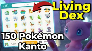 ¡Living Dex COMPLETA en KANTO Así conseguí TODOS los Pokémon en Lets Go Pikachu y Eevee [upl. by Nreval]