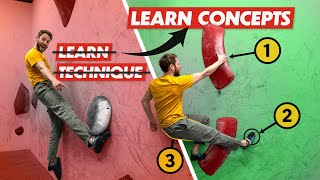 Learn 100 Climbing Techniques With Just 4 Movement Concepts [upl. by Rizas]