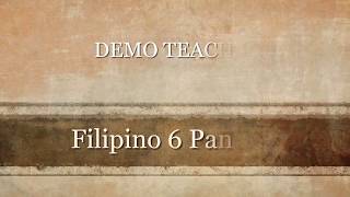 DEMO TEACHING SEAMEO INNOTECH FILIPINO PANDIWA [upl. by Jepum]