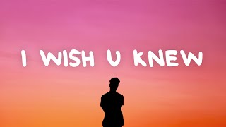 vaultboy  i wish u knew Lyrics [upl. by Nirrej]