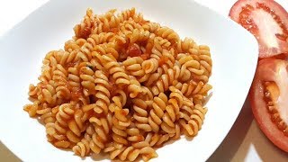 Paste Fusilli Cea mai simpla reteta de paste cu sos de rosii [upl. by Thorbert]