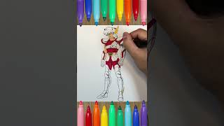 Pegasus da colorare  cavalieri dello zodiaco tutorial  disegno da colorare artebambini drawing [upl. by Ecahc]