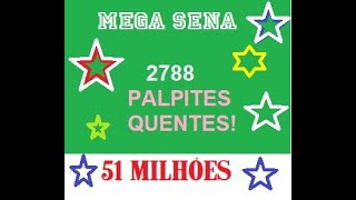 Mega sena 2788Palpites [upl. by Francyne830]