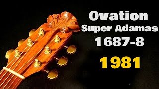 憧れのヴィンテージアダマス【Ovation Super Adamas 16878】1981年製 初期モデル（完全予約制 名古屋アコギ専門店 オットリーヤギター） [upl. by Zephaniah]