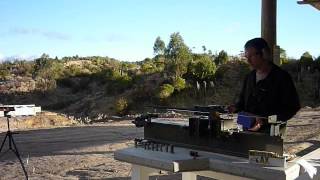 Muzzle brake test Recoil testing muzzlebrakes Rem 700 7mm Rem Mag  unbraked [upl. by Gloriane]