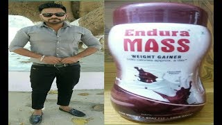 Endura Mass Weight Gainer Review in Hindi  How to use Endura Mass [upl. by Emina16]