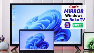 Cant Mirror Windows Screen to Roku TV  How to Fix [upl. by Anisah]