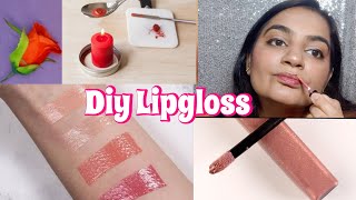 DIY LIP GLOSS  how to make cute gloss in 5 minutes [upl. by Euqinaj]