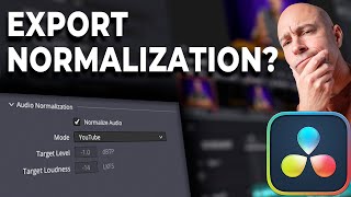 NORMALIZE Audio on DELIVER Page in DaVinci Resolve 18  Should You Use It [upl. by Ahsotal]