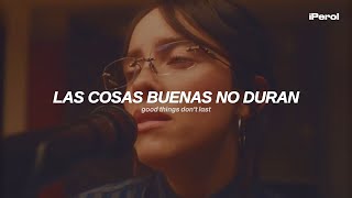 Billie Eilish  WILDFLOWER Español  Lyrics  live version [upl. by Inva]