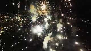 Fireworks filmed with a drone [upl. by Monteria]