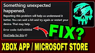 Sea Of Thieves Install Error Windows 10  Sea Of Thieves Error 0x87e0000d  Sea Of Thieves Error Fix [upl. by Ahseirej]