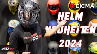 Top 10 Motorrad Helme 2024 Neuheiten auf der EICMA [upl. by Pernick70]