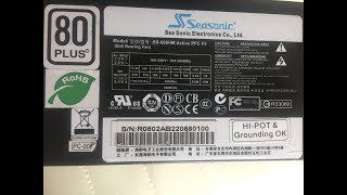 dépannage alimentation PC Seasonic SS600HM [upl. by Ysak]