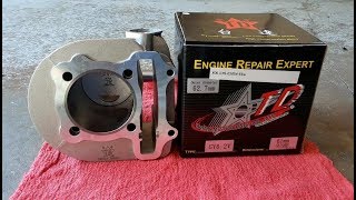 GY6 Taida 171CC big bore install  No need to remove engine [upl. by Einhpad]