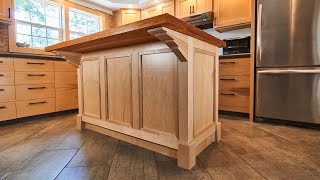 Making a Modern Kitchen Island  Full Build Video [upl. by Hterag]