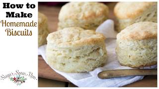 How to Make Homemade Biscuits from Scratch Just 6 ingredients [upl. by Anaeed667]