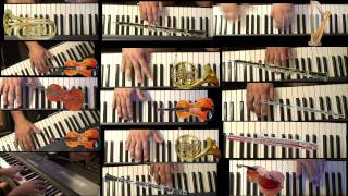 Rachmaninoffs Rhapsody on a theme by Paganini Variation 18 all parts performed by Tom Cortese [upl. by Wilde]