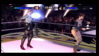 Rumble Roses Miss Spencer vs Aigle xbox 360 ps 3 ps 2 [upl. by Warenne]