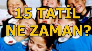 2019 Sömestr Tatili Ne Zaman  15 TATİL [upl. by Matthias804]