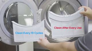 How to Clean the Filters LG Heat Pump Dryer [upl. by Quitt]