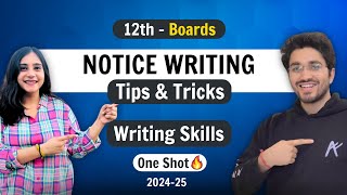 Notice Writing  Class 12 English  NCERT for Boards  Writing Skills [upl. by Trebuh]